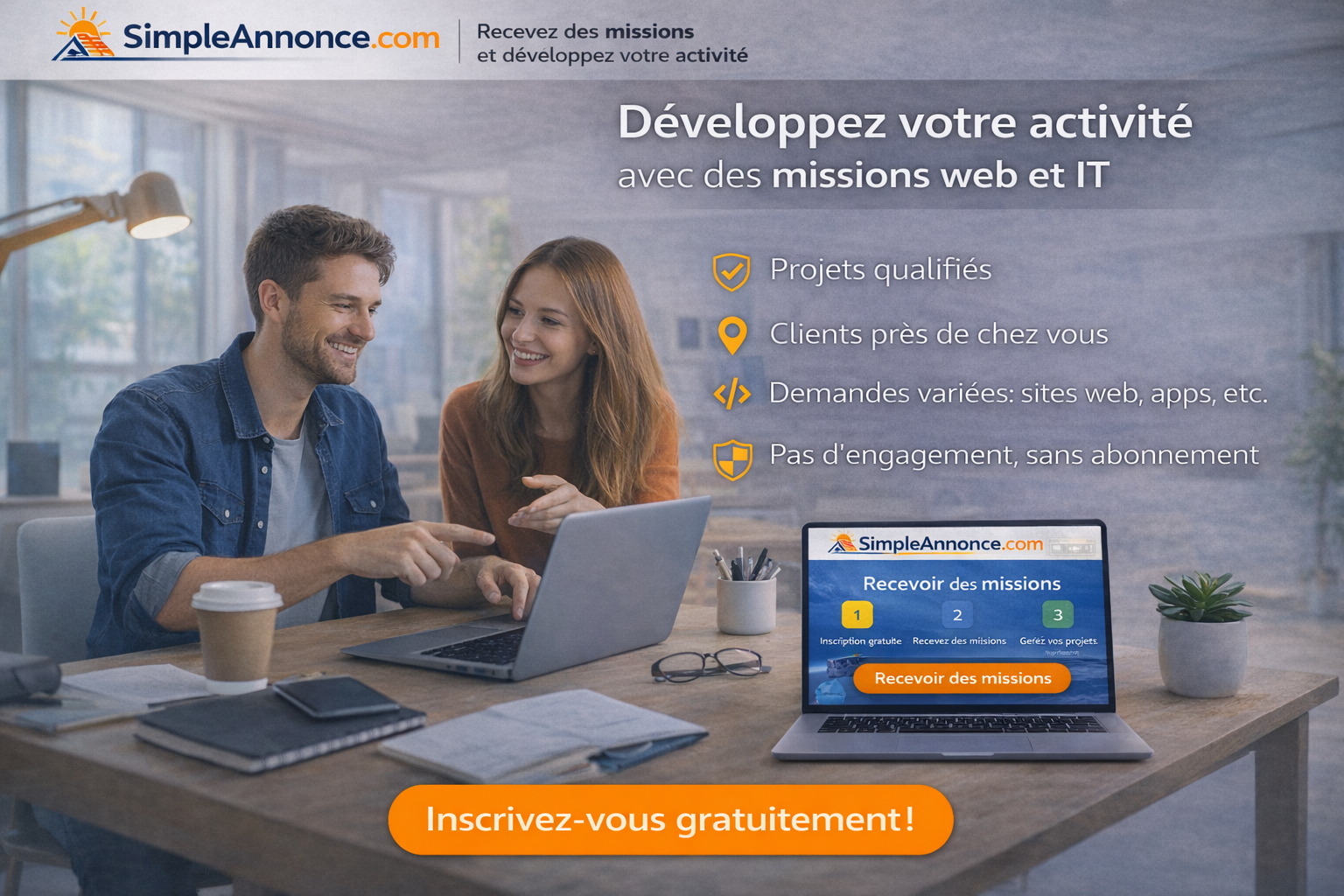 Recevez des projets